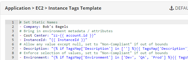 yaml tag template example