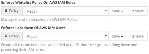 Lockdown IAM Options