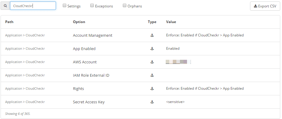 Turbot CloudCheckr Options