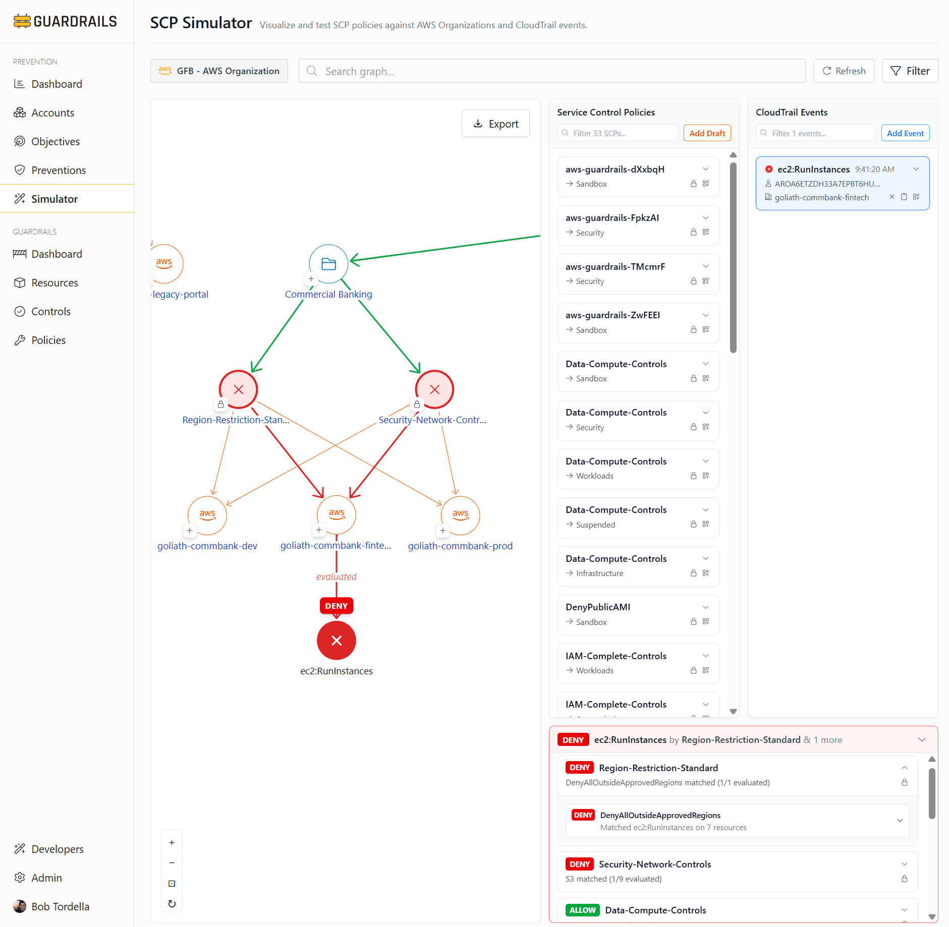 Test Events Against Your Policies