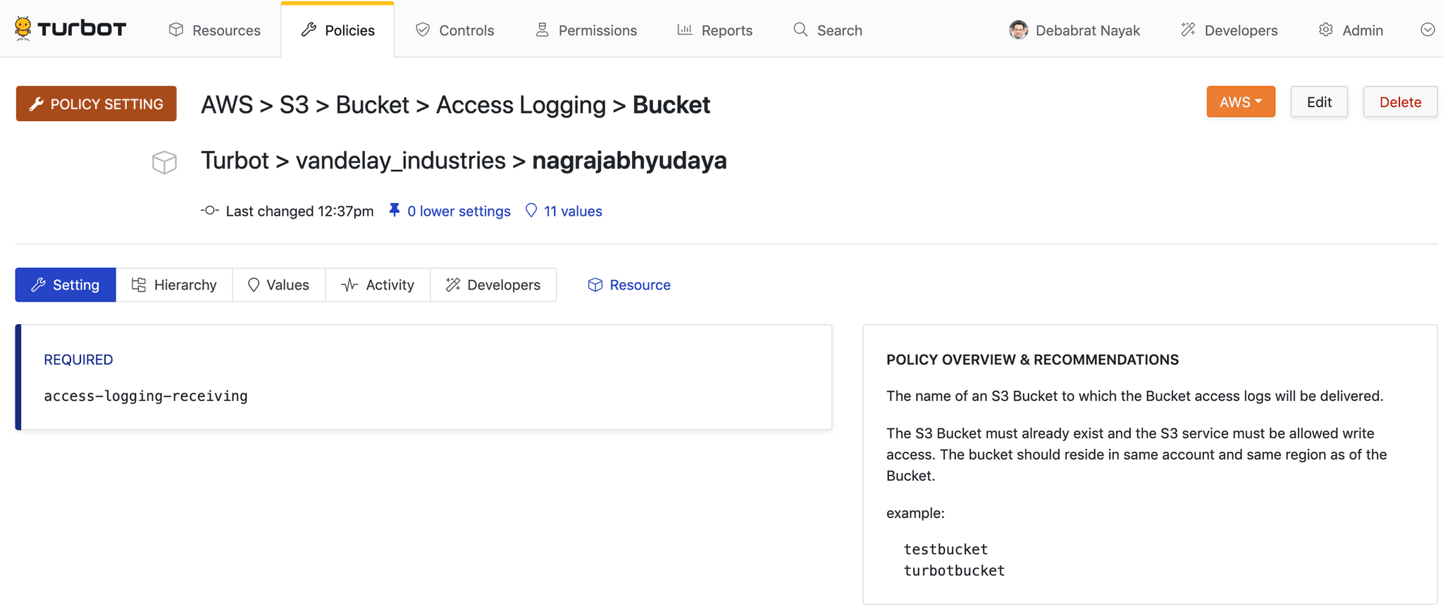 logging-bucket
