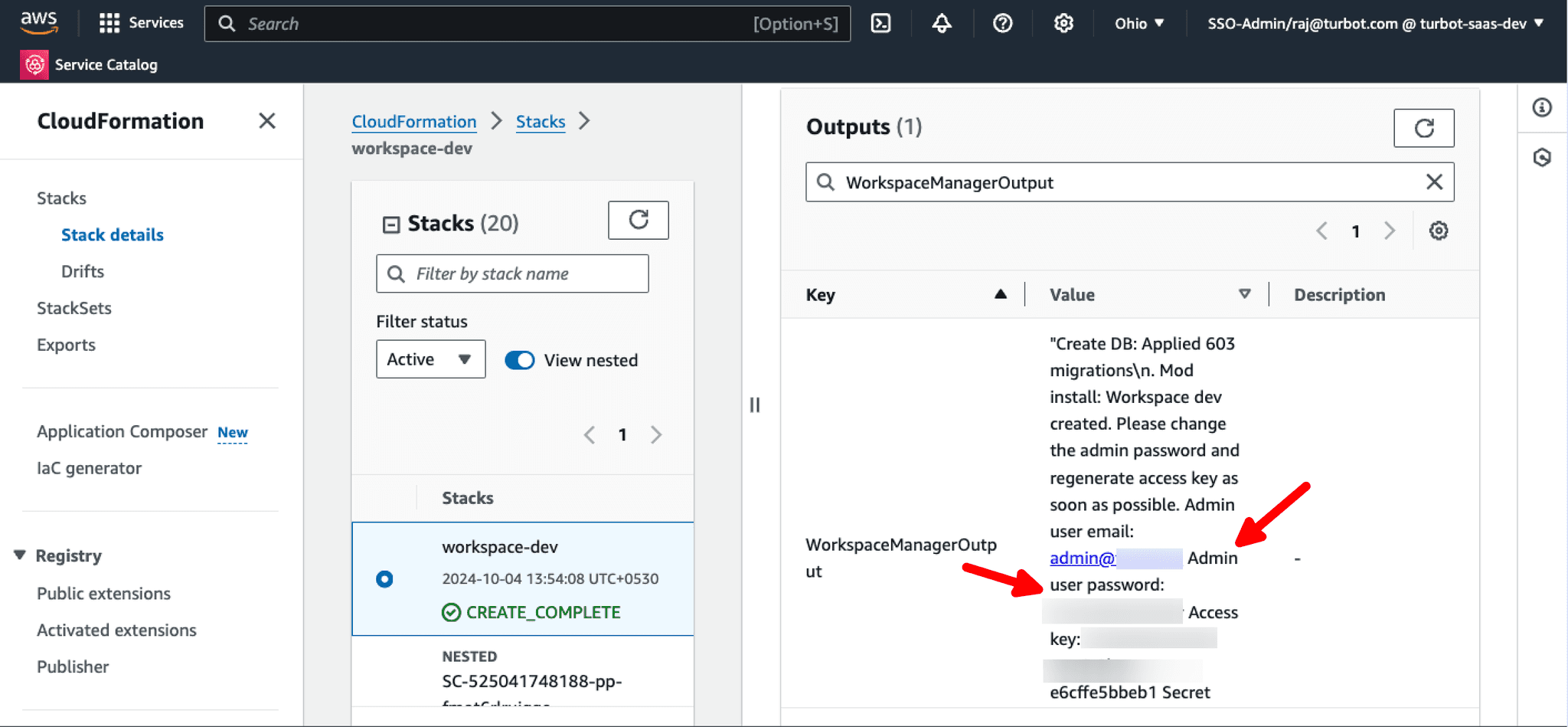 Workspace Credentials