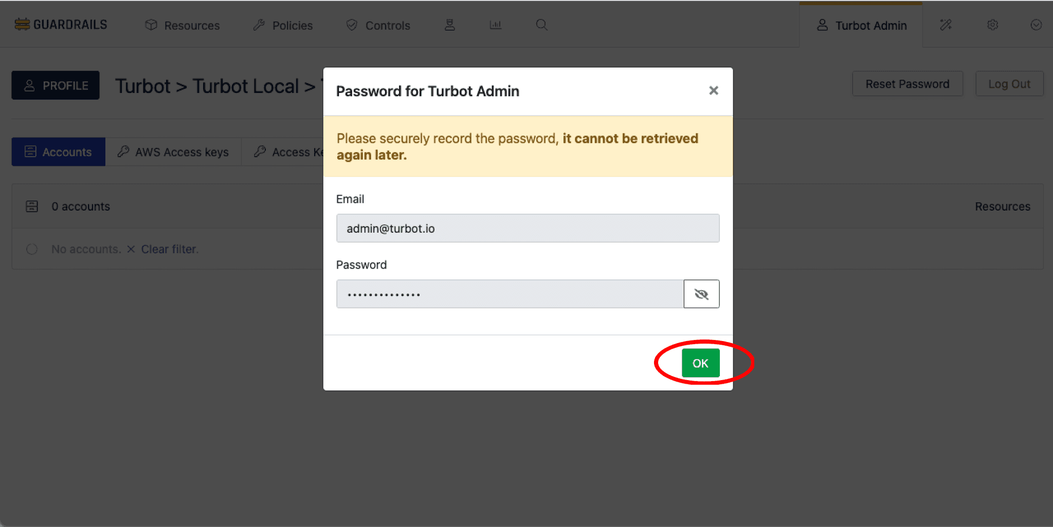 Workspace Password Rotation Action