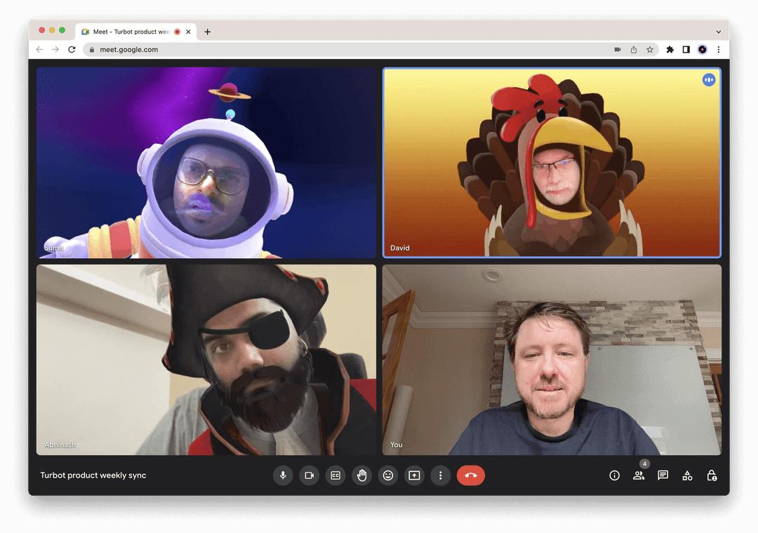 Turbot Zoom call screenshot