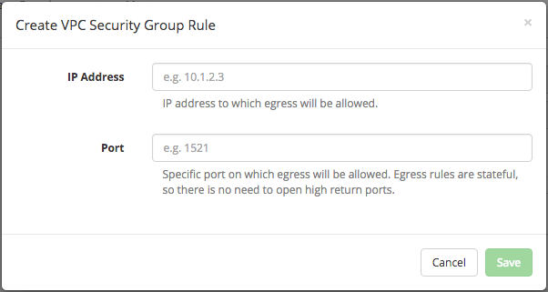 Account custom VPC egress rules