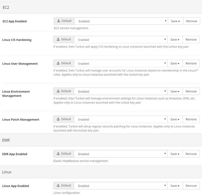 EMR OS Guardrails Options