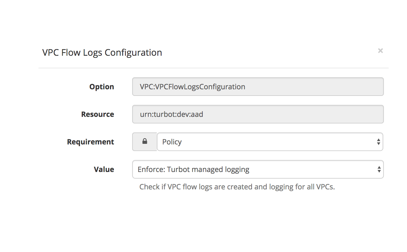 VPC Flow Logs Option
