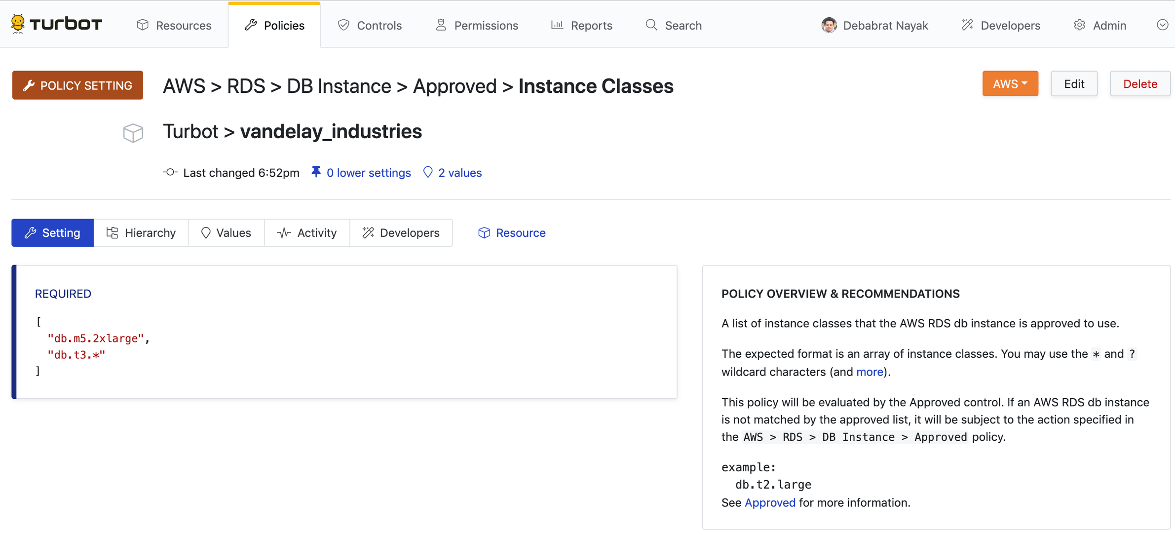 instance classes