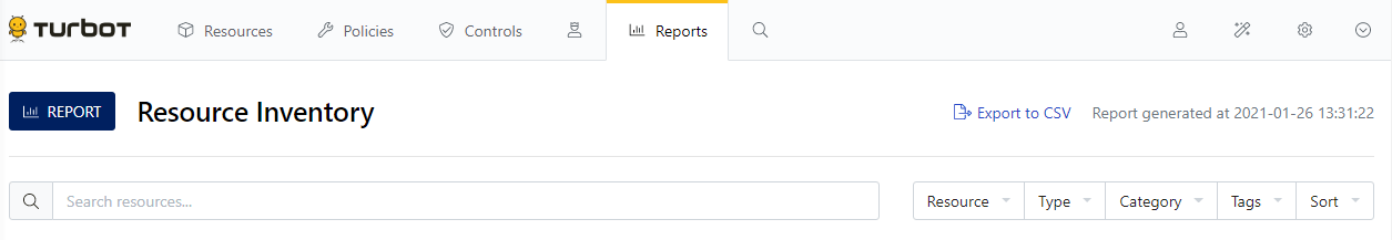 report filter