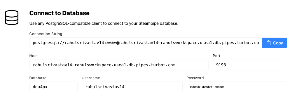 Connect to Turbot Pipes from DBeaver, Documentation